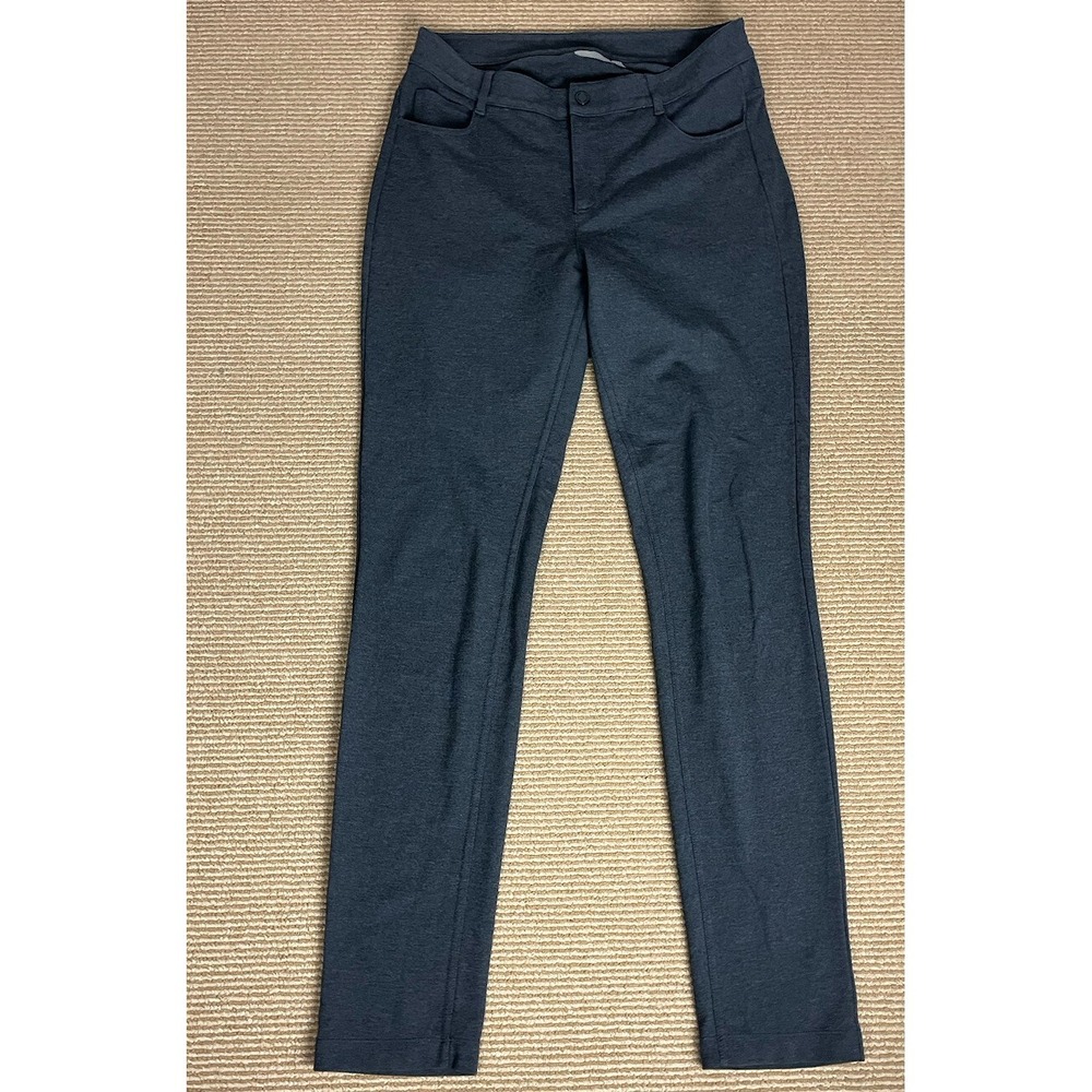 Athleta Women's Avenue Ponte Skinny Pants Size 8 Dark Gray Stretch Pockets